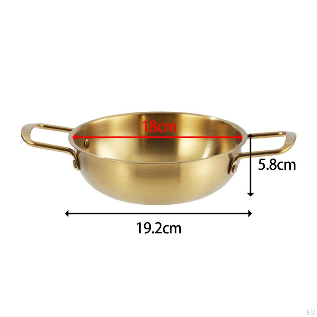 Korean Ramen Pot Household Instant Noodle Stainless Steel Kitchen Cookware Quick Heating Kimchi