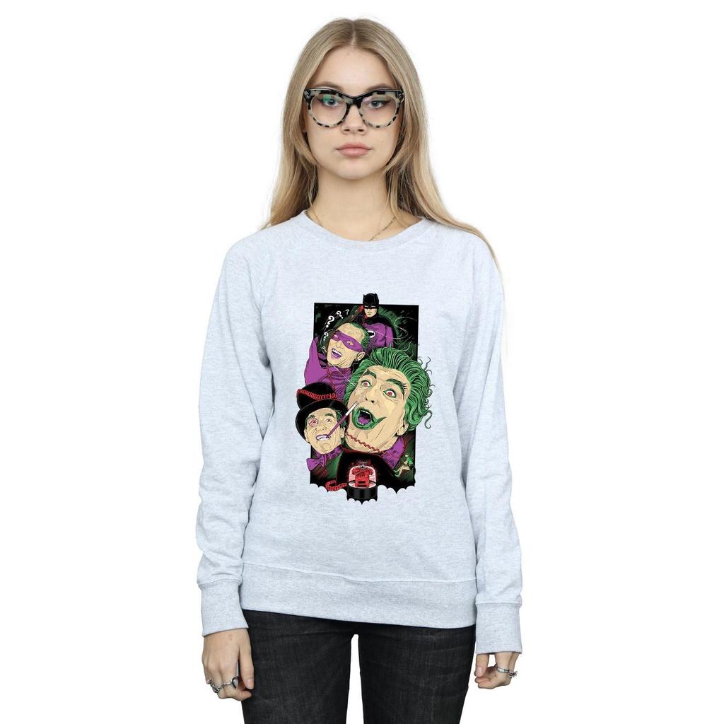 DC Comics Womens/Ladies Batman TV Series Rogues Gallery Sweatshirt