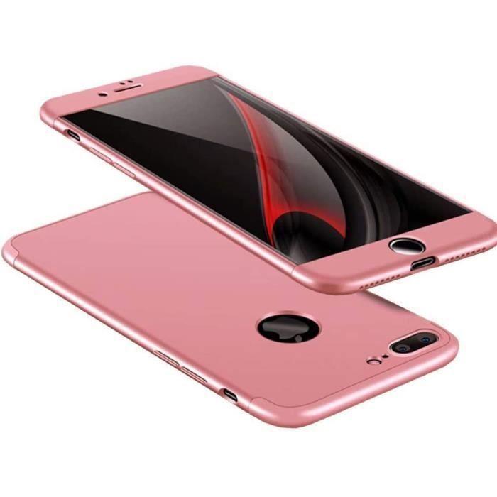 

Чохол для iPhone 7 Plus - HONGWE - Захист 360° - Ультратонкий - Вибухозахищений - Матовий рожевий