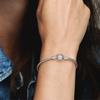 Pandora Bracciale a catena serpente con ciondolo Cuore scintillante Donna Argento 590743CZ