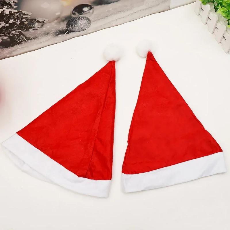 Vánoční čepice Plyšová Měkká Ultra Silná Teplá Čepice Santa Clause Silná Ultra Měkká Plyšová Čepice Santa Clause Festivalová Čepice Bavlna Samet