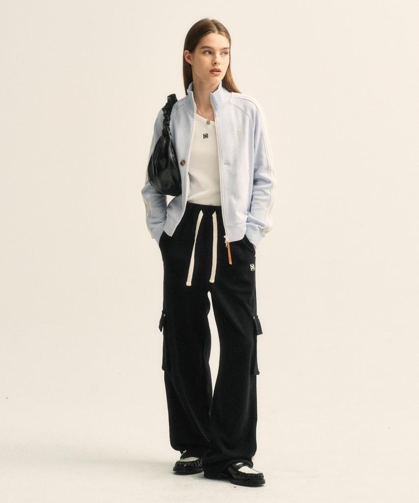 Seteo Roton Cargo Track Pants Caviar Black