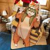 Anime M-My S-Senpai I-Is A-Annoying Throw Flannel Cozy Print Blanket, Portable, Durable Machine Washable Cute Cool