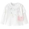 Balabala Girls' Fun Print Long Sleeve T-Shirt