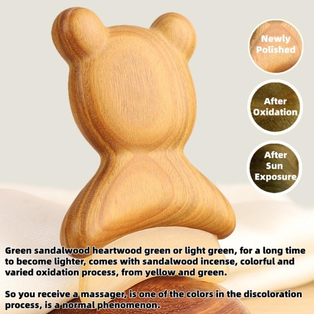 Lifting and Tightening Guasha Tool Reduce Puffiness Green Sandalwood Massager  SPA