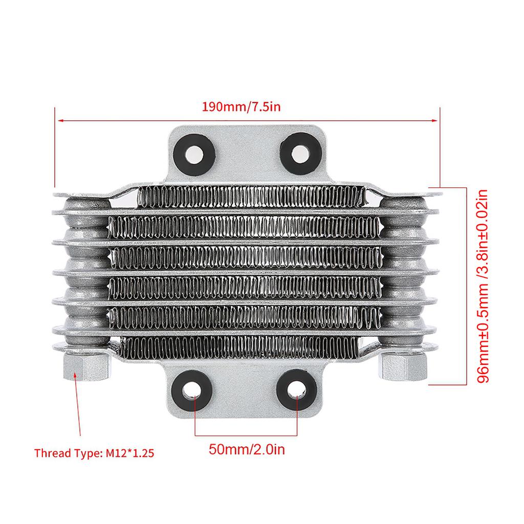 Aluminum 85ml Engine Oil Cooler Cooling   for 100 -250  Motorcycle Dirt Bike ATV Black