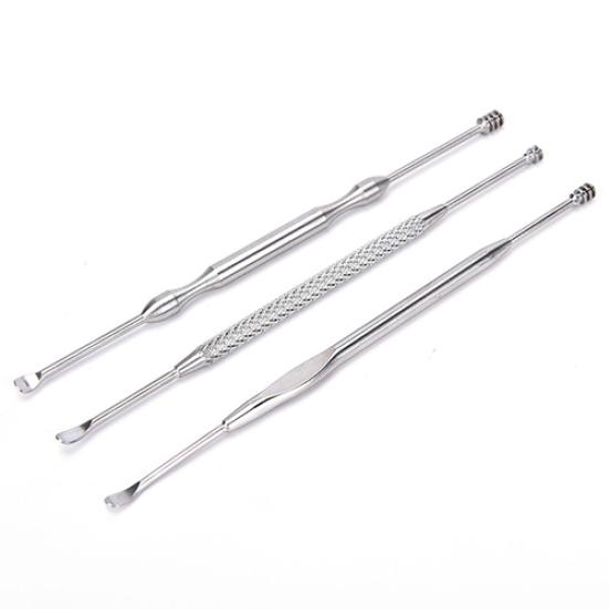 Dual-Head Stainless Steel Earpick Wax Care Cleaner Health Ear Remover Curette