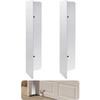 Stainless Steel Garage Door Protector Garage Door Seal Guard Heavy Duty L-shaped Baffle Protection Kit Easy Installation