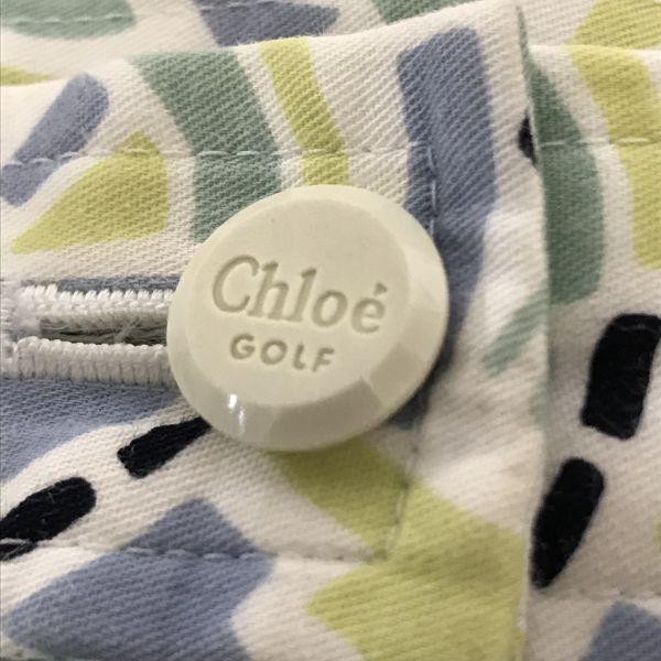 Chloe GOLF Printed Culotte Shorts 9 Women’s M White Green Golf Wear Pants Skirt(USED)