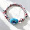 Trendy New Arrival Colorful Natural Stone Eye of the Devil Woven Bracelet Vintage 4mm Oval Adjustable Handwoven Bracelet Jewelry