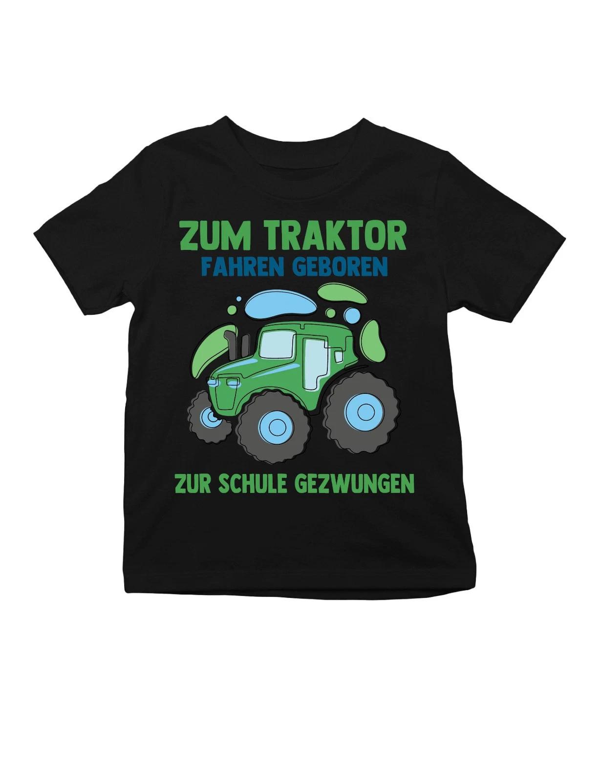 Youth Designz Born To Tractor Driving Kids kids boys T-Shirt Print Logo Village Farmer 140