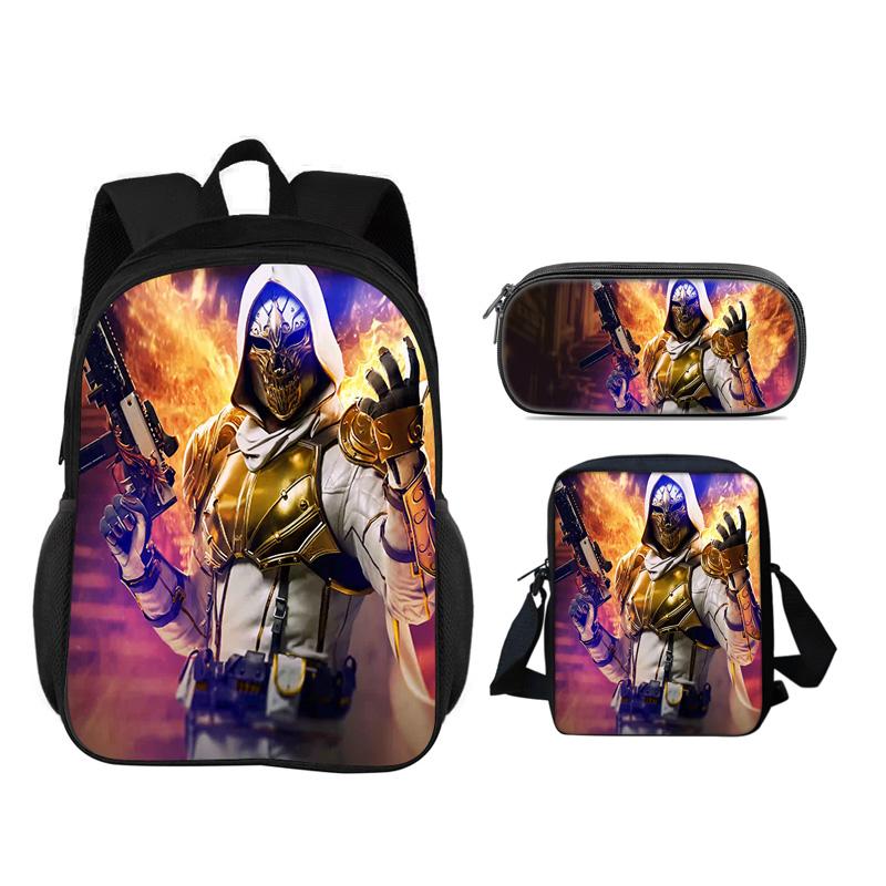 Call of Duty Backpack, Pencil Case, Shoulder Bag, 3-piece Set, Cartoon Print, New Trend, Best Campus Companion for Students