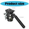 Double Panoramic Tripod Fluid Head Mini Pan Tilt Head Quick Release Plate and Handle For DSLR And Small Video Cameras