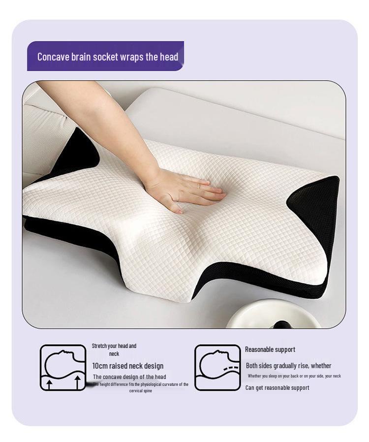 Ergonomic Memory Foam Pillow for Cervical Support and Pressure Relief