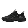 FLUID 7 Cushioning Abrasion Resistant Lightweight Height Increasing Low Top Chunky Sneakers Men's Black F12M612103FBS