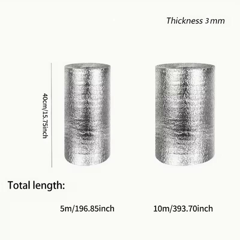 1 Roll of 40cm Wide Waterproof anti Fouling anti Cold Insulation Aluminum Foil Insulation Film Can Be DIY Easy to Install Film