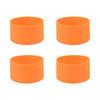 4 Pieces Silicone Boot Sleeve Protective Silicone Covers for Water Bottle Bottom