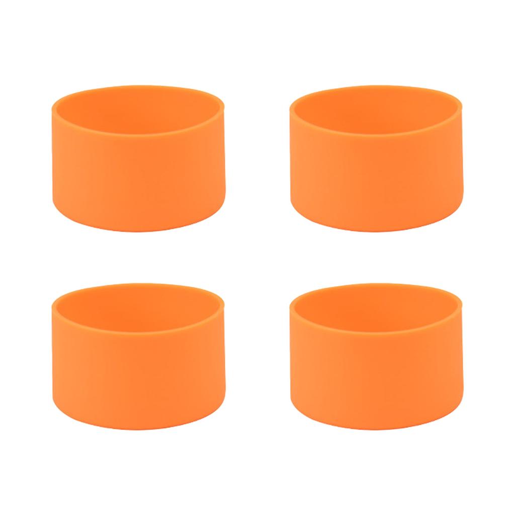 4 Pieces Silicone Boot Sleeve Protective Silicone Covers for Water Bottle Bottom