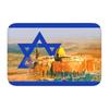 Felpudo Personalizado con Bandera de Israel Antideslizante Baño Cocina Alfombra de Suelo para Entrada de Puerta Alfombra