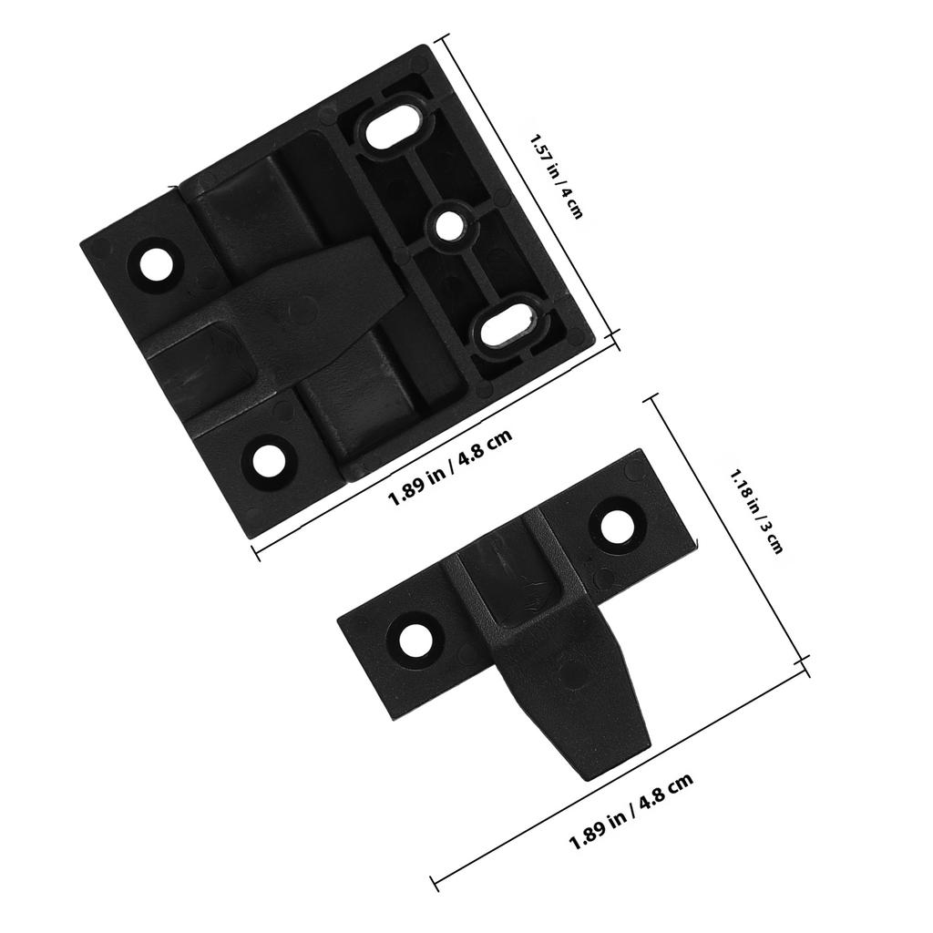 12 set Plastic Corner Bracket For Cabinet Partition False Front Clips Shelf Bracket Suspended Wall Panel Hardware Furniture