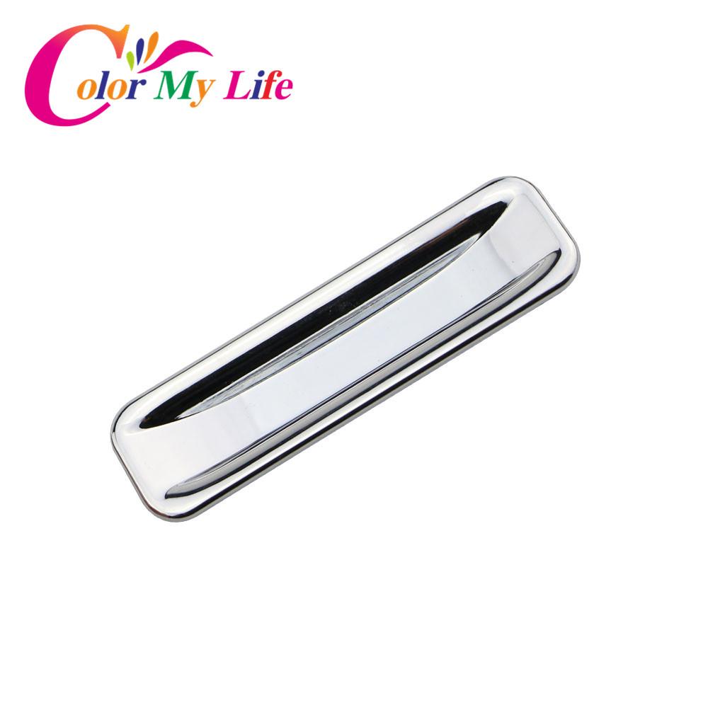 ABS Chrome Car Armrest Storage Box Decorative Panel Trim Sequin Sticker for Peugeot 2008 2014 - 2017