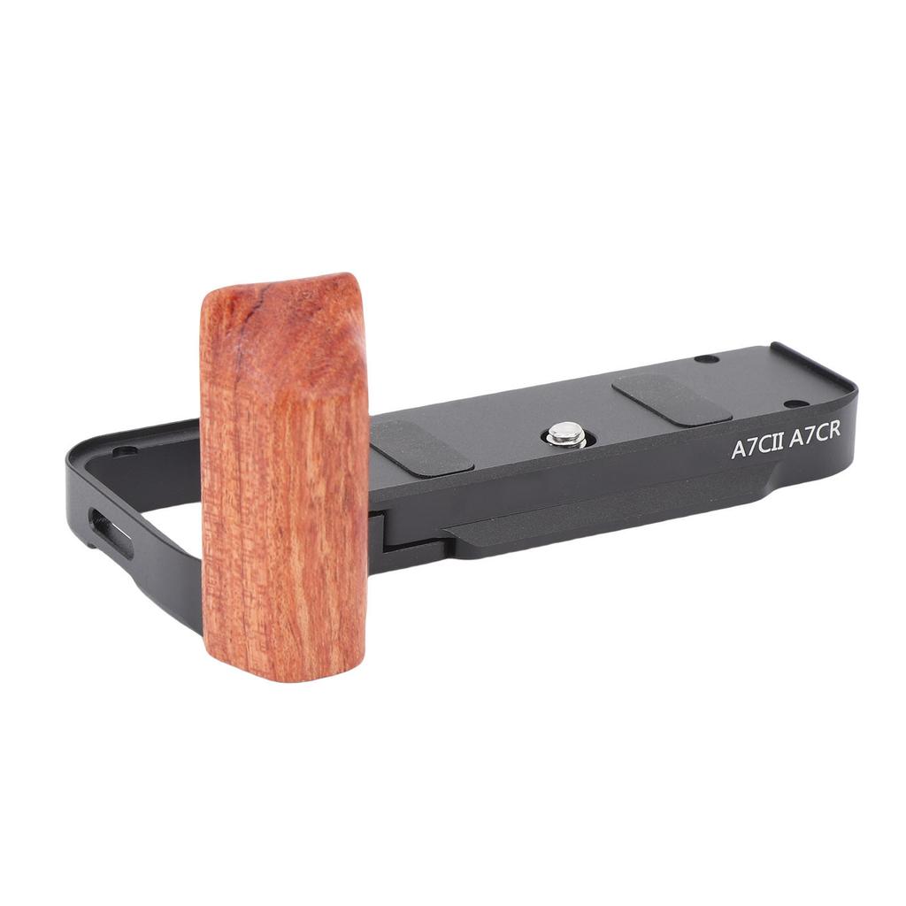 Handgrip L Shape Grip Fit for A7C2 A7CR Camera Built In Quick Release Plate Wooden Hand Grip L Bracket