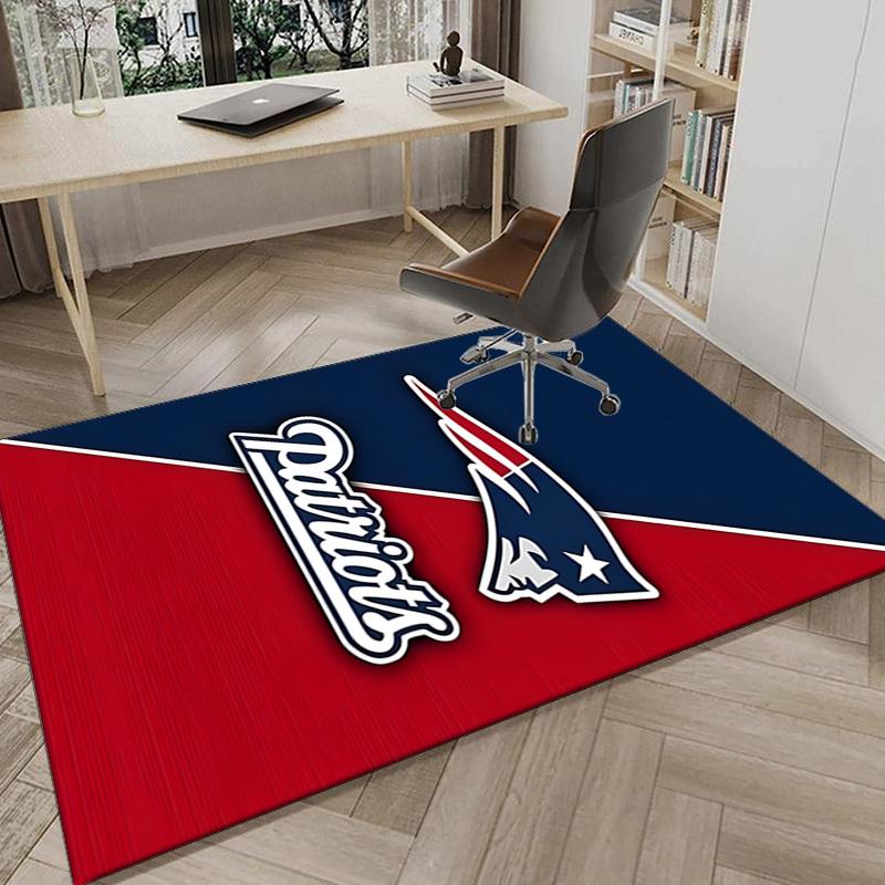 Patriots Team Spirit Area Rug for Office, Chair Rug, Decorative Carpet Livingroom Mat, Large Size Fan Gifts Christmas Gifts