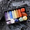14pcs Pointed Quartz Crystal Chakra Healing Stones And Crystals Set Hexagon Rose Quartz Gems For Meditation Bedroom Decoration