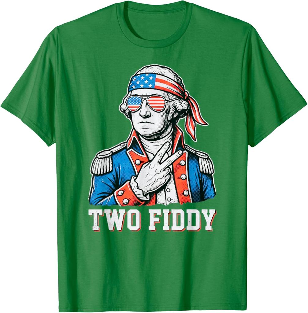 4th of July Two Fiddy George Washington 250 Funny Unisex T-Shirt 4