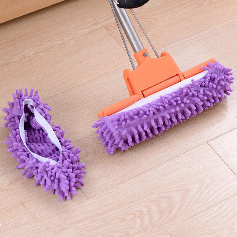 1PC Dust Mop Slipper Lazy Dusting Cleaning Foot Sock Shoe Polishing Cover Cleaner Household Cleaning
