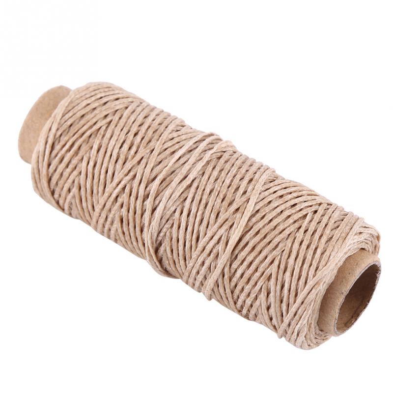 50m 150D 1mm Roll Handmade Flat Waxed Sew Wax Line Thread Cord Sewing threads For Diy Leather Sewing needlework tool