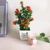 Mini Sasanqua Camellia Potted Plant Ornament For Desktop Decor And Use Gift
