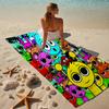 proof beach towel with a Sprunki Game1 pattern - soft,absorbent,quick-drying,machine washable - perfect for swimming,camping,bathing