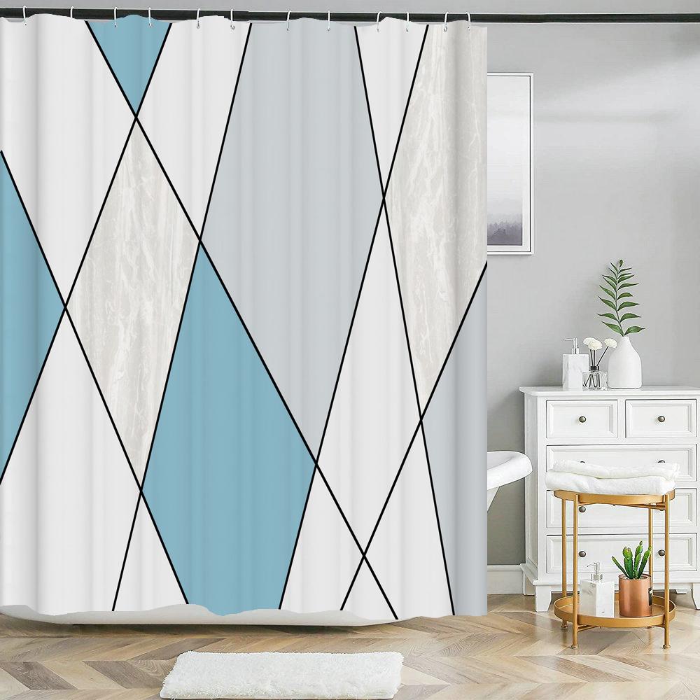 

Современное искусство, мраморная роскошная занавеска для душа, водонепроницаемая, домашний декор, полиэстеровая ткань, занавески для ванной комнаты, туалет Cortinas De Ducha W90xH180cm