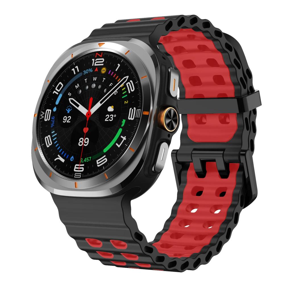 Bracelet Compatible For Samsung Galaxy Ultra 47mm Soft Breathable Two-Color Watchstraps for Samsung Galaxy Ultra 47mm Watchband
