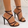 Fine Heel Large Size High-heeled Shoes - New Style Open-toe Sandals for Women