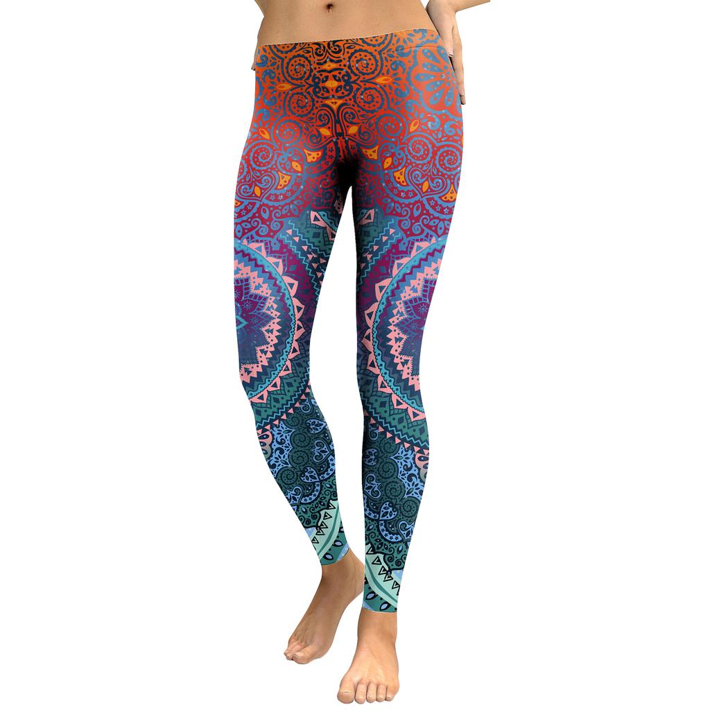 Halloween Ladies Pants Mid Waist Sexy Yoga Elastic Slim Fitness Gym Sport Workout Leggings Women's Clothing