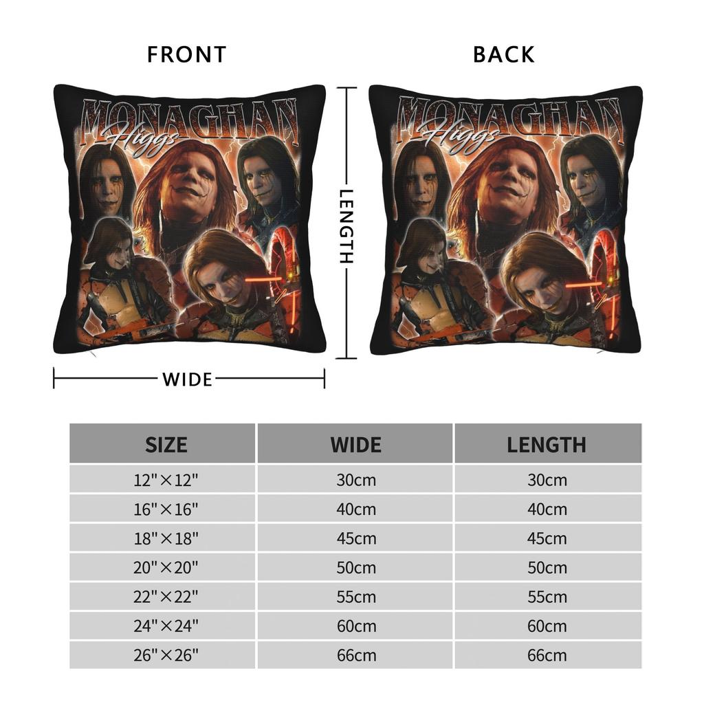 Vintage Higgs Monaghan Bootleg 90S Retro Pillowcase Printed Cushion Cover Decor Death Stranding Pillow Case Cover Home Zipper