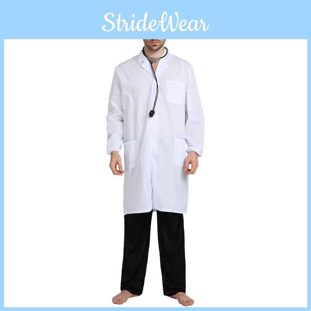 Disfraz Único de Doctor de Halloween para Hombres Hecho de Poliéster Duradero para Fiestas de Cosplay