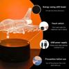 Fighter aircraft 3D night light, 3D optical illusion light with touch, bedroom 7-color color changing ambient light