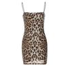 European and American Sexy Hot-selling New Fashion Leopard Print Print Street Style Nightclub Versatile Suspender Bead Dress Women's Clothing