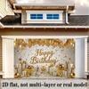 Party Backdrop Happy Birthday Christmas Birthday White Photo Booth Background Wall Decor