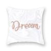 45X45CM Pink Shiny Polka Dot Alphabet Geometric Simple Pillow Cover Bed Sofa Car Office Seat Cushion  Home Decoration