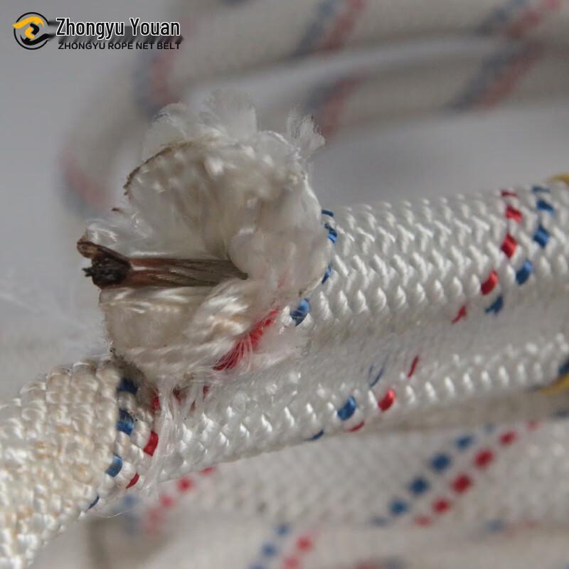 OLOMM 16mm Steel Core Polyester Safety Escape Rope