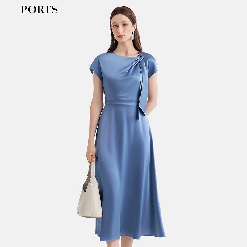 

PORTS 2025 S/S Glossy Tie-Neck Midi Dress S (4)