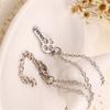 ZRM 2pcs/set Cordate Jewelry Best Friends Forever Necklace Key Heart Shaped Lock Pendants Couple Necklace Gift For Friends