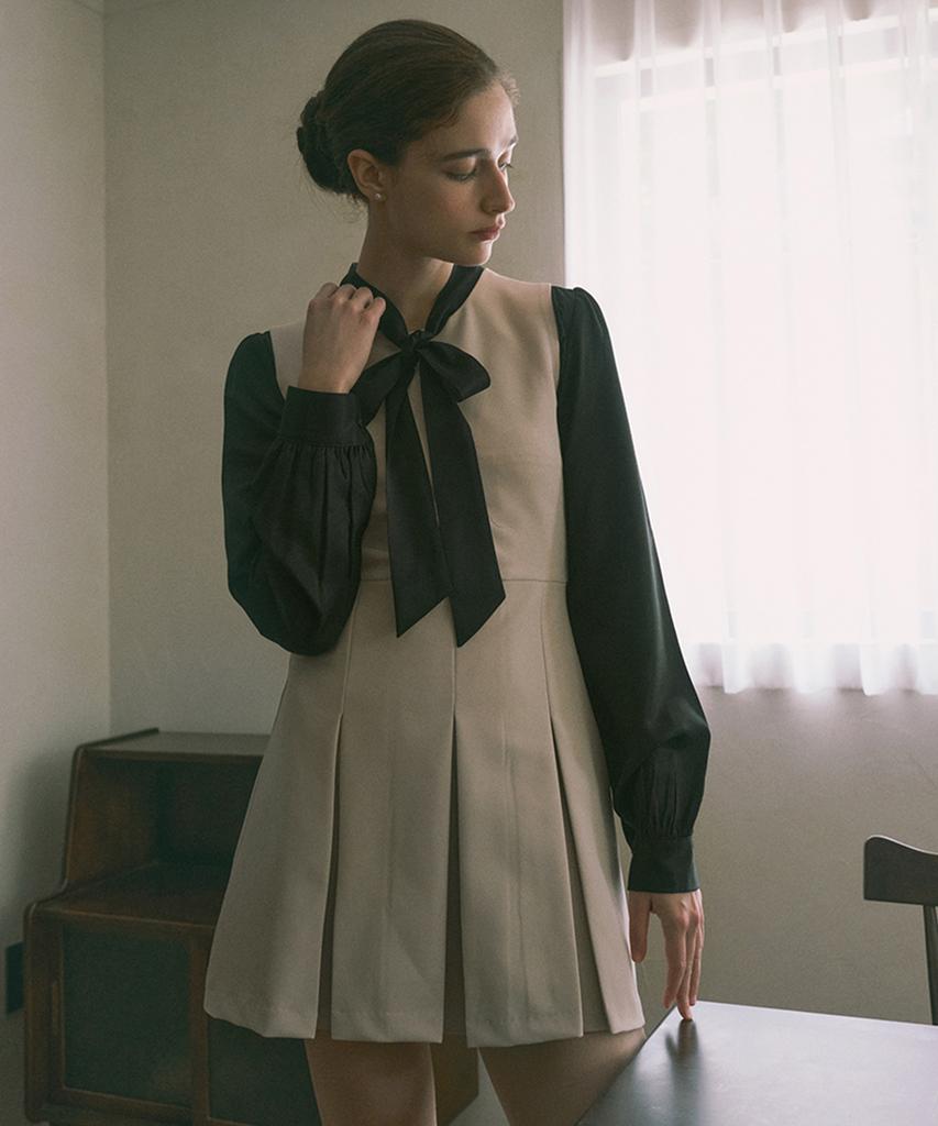 REORG Mor Scarf Blouse Black