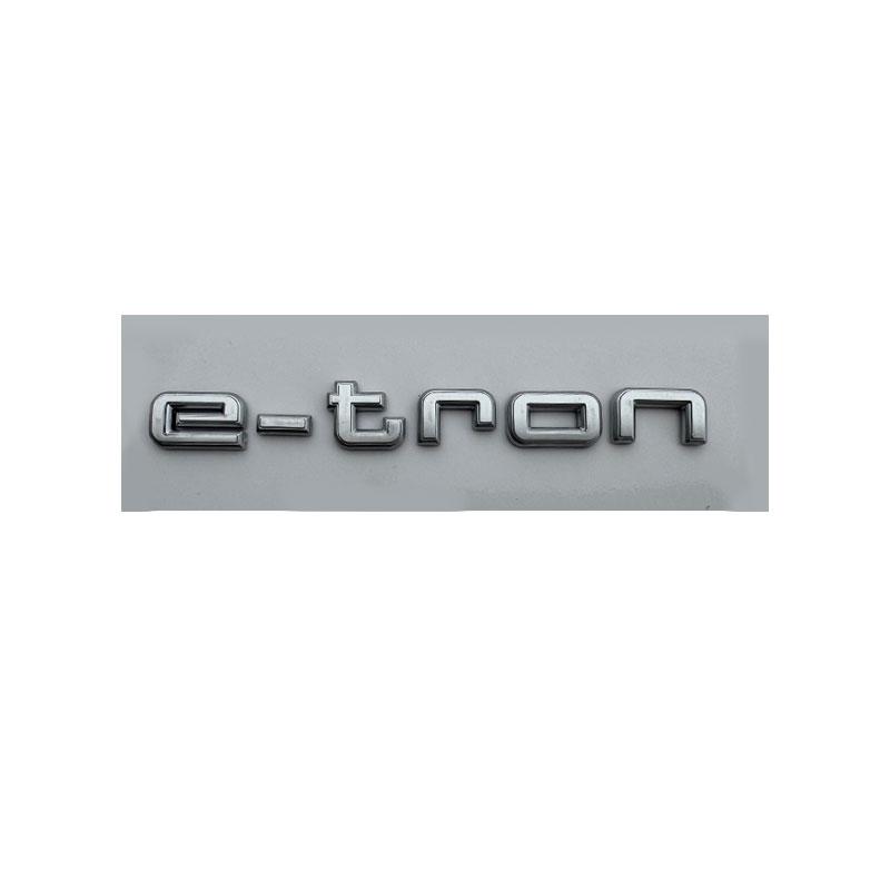 e-tron mark emblem car stickers for f2 new logo pure electric tail rear refit displacement sign decoration label accessories