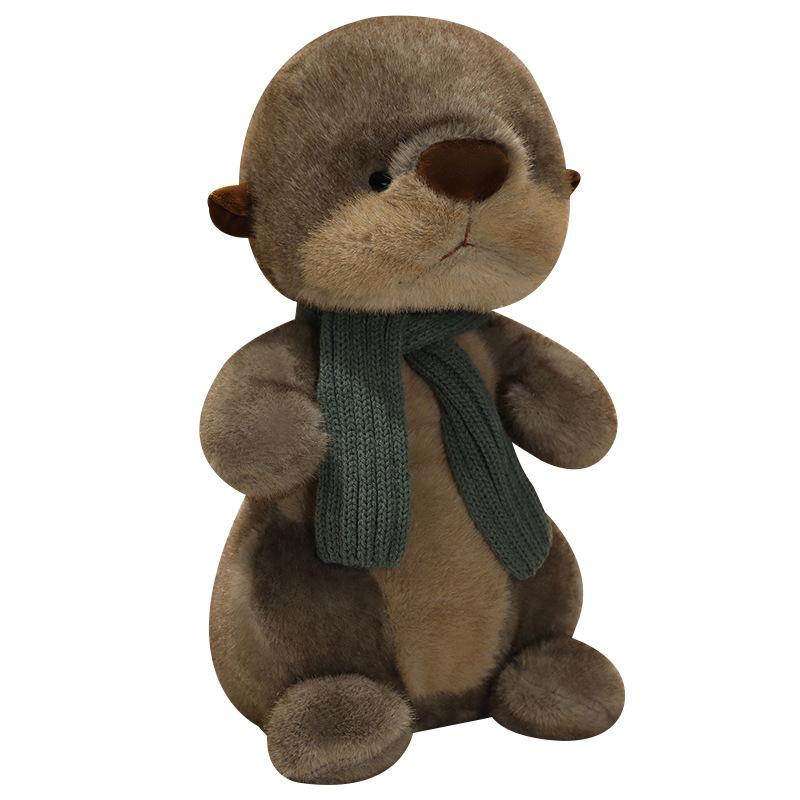 Kawaii Simulation Otter Plush Toy Cute Soft Stuffed Animal Doll Cartoon Plushies Toys Home Decoration For Adults Kid Gifts