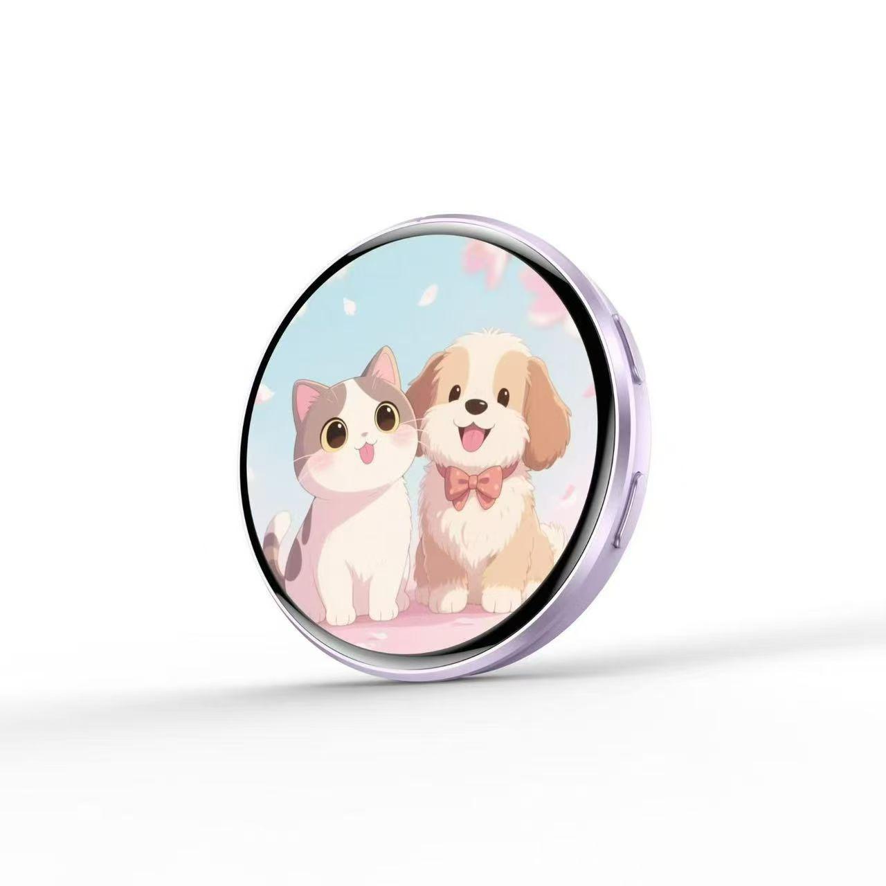 E87 Touchscreen Smart Badge: Dynamic Display Anime Gift Touchscreen Basic (5s video, 50 images) светло-фиолетовый